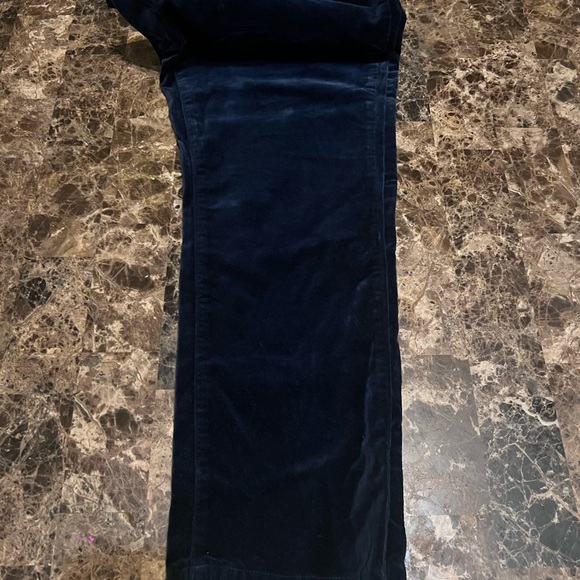 Diane Gilman Velvet Straight-Leg Pant (Part of a suit set) Navy SZ 16W - Picture 5 of 11